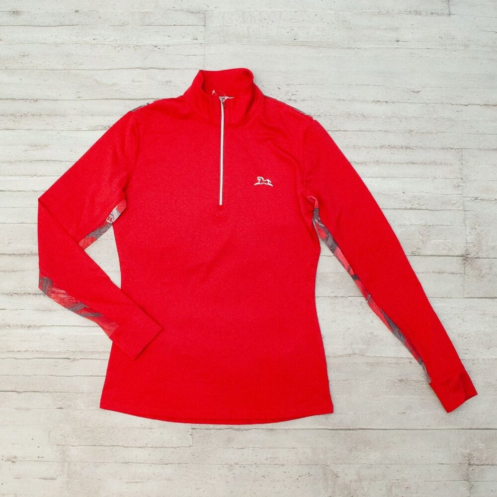 NWT R.J. Classics Ella Long Sleeve Training 37.5 Sunshirt Deep Red size XS